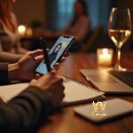 Malaysia Escort Girl Person on video call with laptop and phone on desk Sex Service Kuala Lumpur